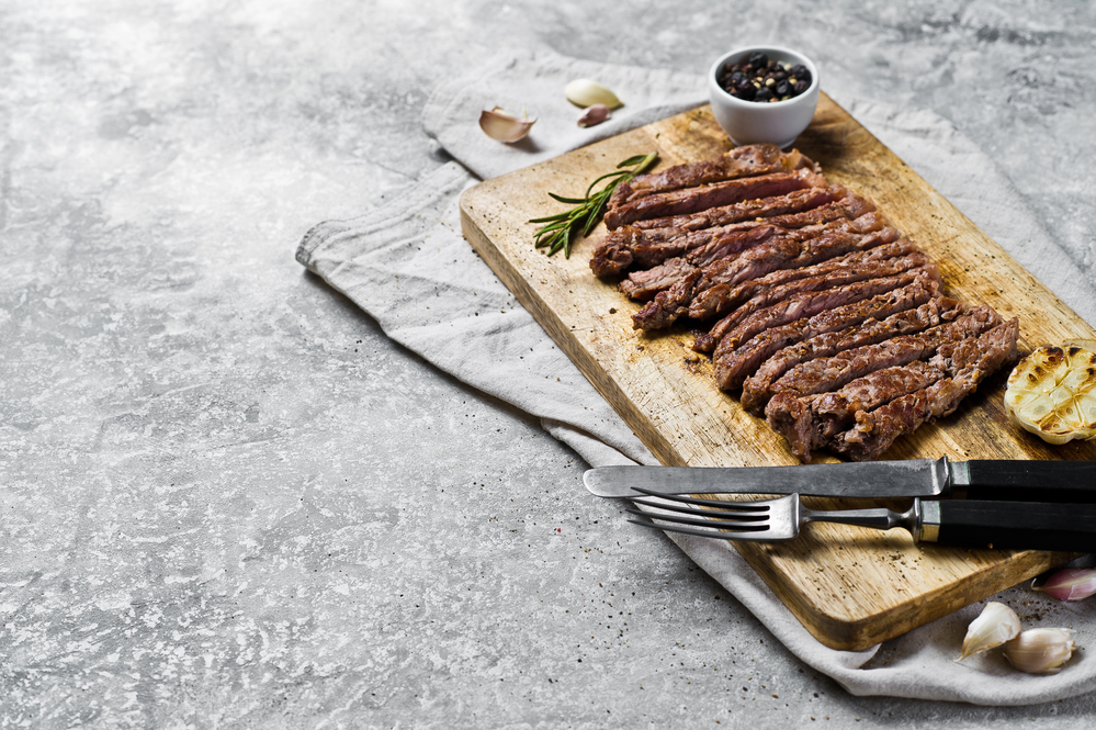 Bavette van de BBQ