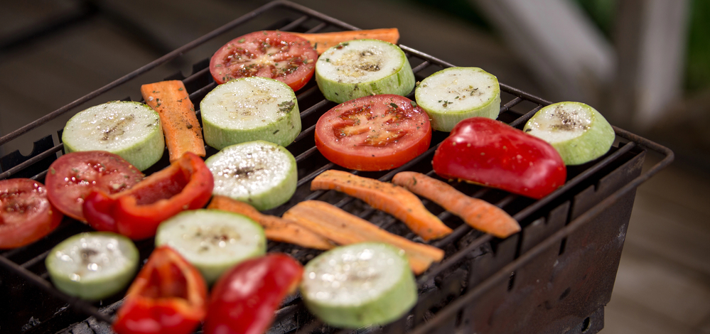 Groentepakketjes van de barbecue